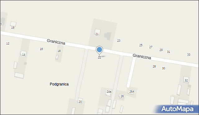 Maków, Graniczna, 22, mapa Maków