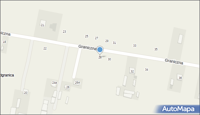 Maków, Graniczna, 28, mapa Maków