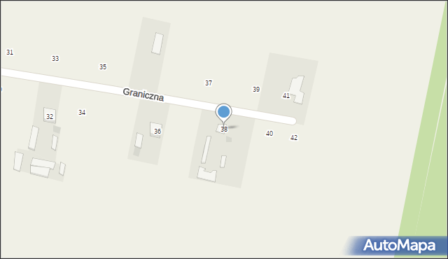 Maków, Graniczna, 38, mapa Maków