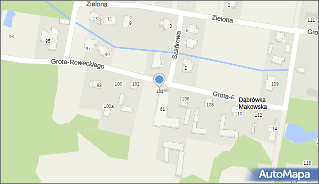 Maków Nowy, Grota-Roweckiego Stefana, gen., 104, mapa Maków Nowy