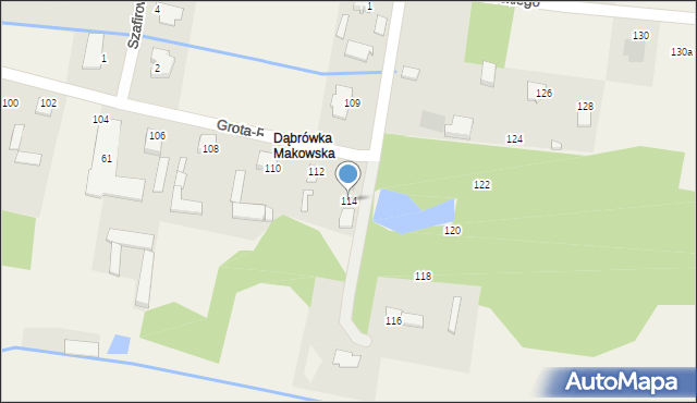 Maków Nowy, Grota-Roweckiego Stefana, gen., 114, mapa Maków Nowy