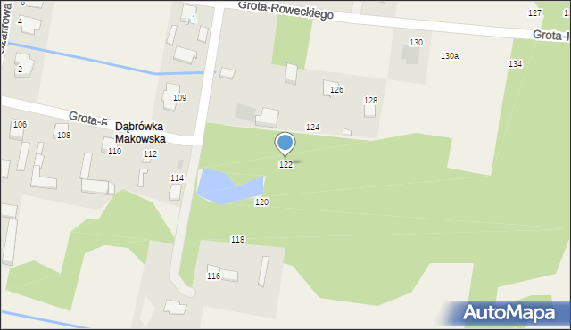 Maków Nowy, Grota-Roweckiego Stefana, gen., 122, mapa Maków Nowy