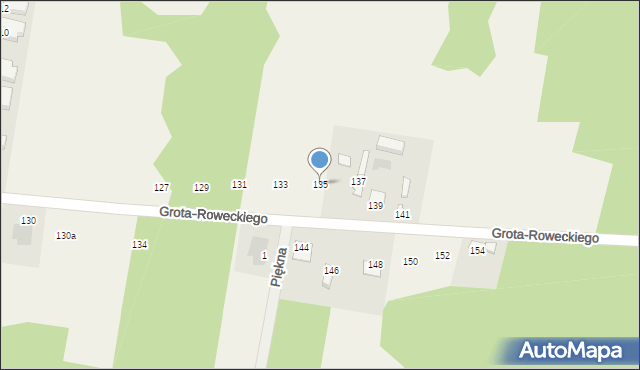 Maków Nowy, Grota-Roweckiego Stefana, gen., 135, mapa Maków Nowy