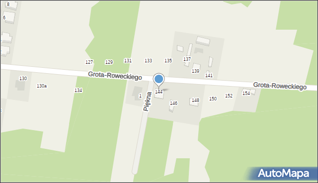 Maków Nowy, Grota-Roweckiego Stefana, gen., 144, mapa Maków Nowy