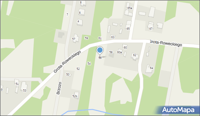 Maków Nowy, Grota-Roweckiego Stefana, gen., 56, mapa Maków Nowy