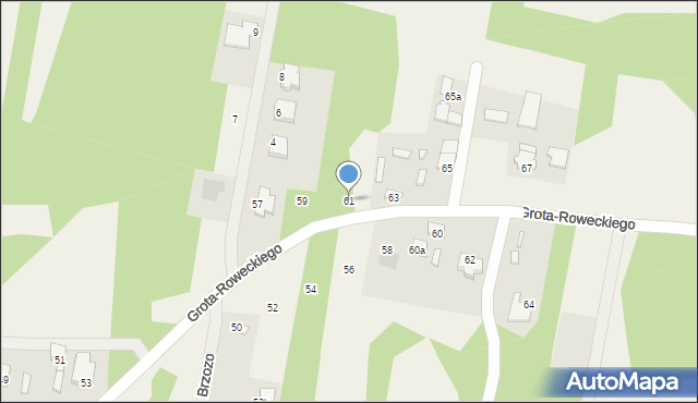 Maków Nowy, Grota-Roweckiego Stefana, gen., 61, mapa Maków Nowy