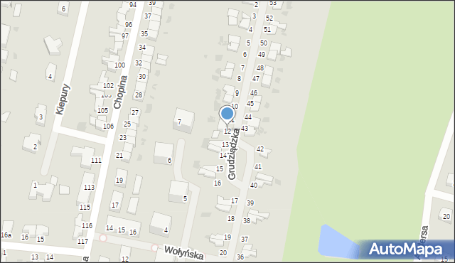 Malbork, Grudziądzka, 12, mapa Malborka