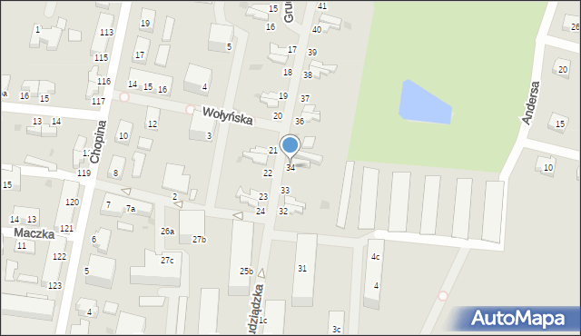 Malbork, Grudziądzka, 34, mapa Malborka