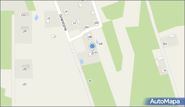 Malcanów, Graniczna, 10, mapa Malcanów