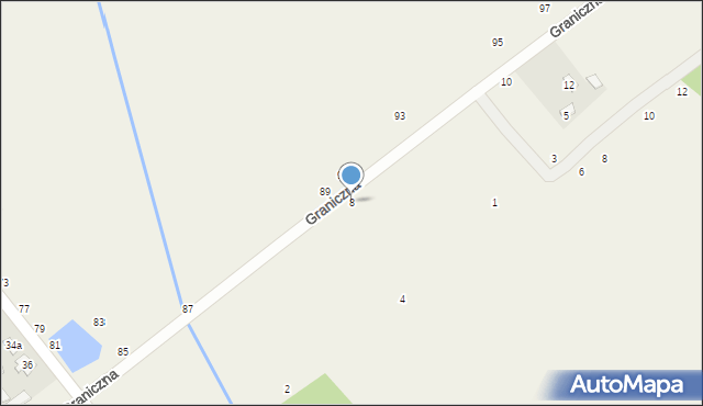Maliszew, Graniczna, 8, mapa Maliszew
