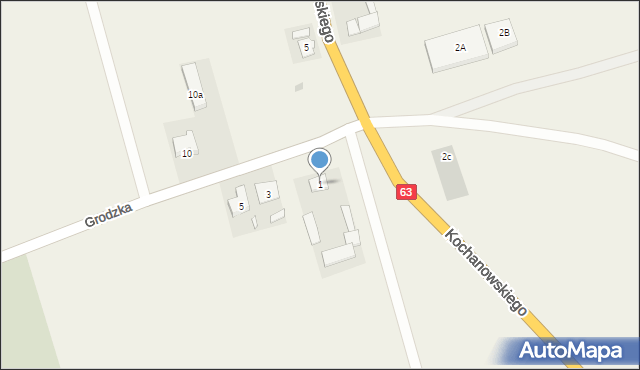 Mały Płock, Grodzka, 1, mapa Mały Płock