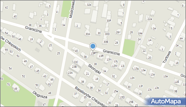 Marki, Graniczna, 13P, mapa Marki