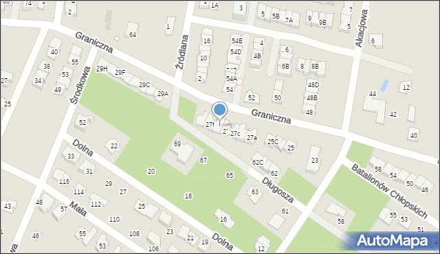 Marki, Graniczna, 27e, mapa Marki