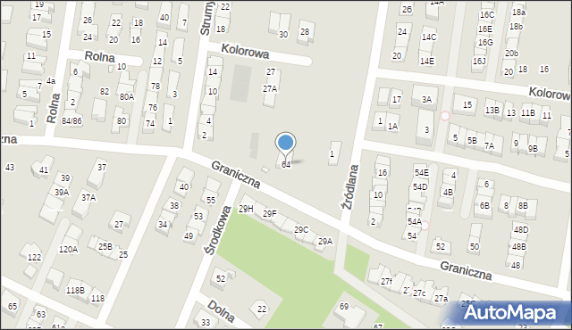 Marki, Graniczna, 64, mapa Marki