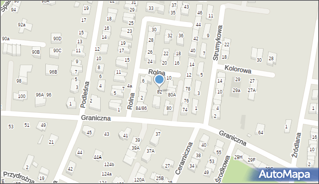 Marki, Graniczna, 82, mapa Marki