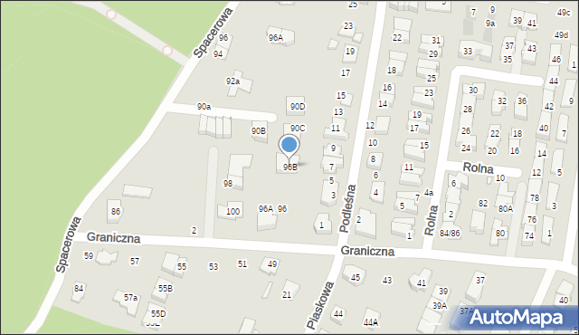 Marki, Graniczna, 96B, mapa Marki