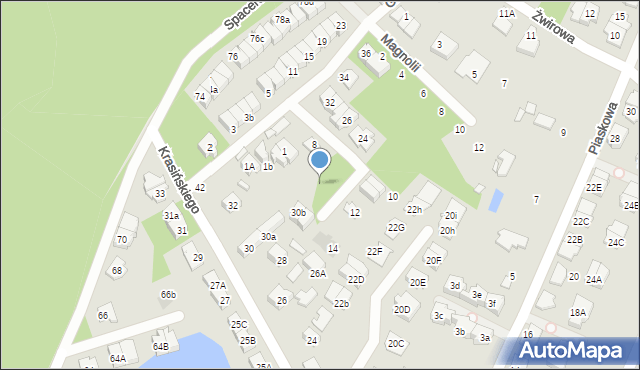 Marki, Grażyny, 20a, mapa Marki