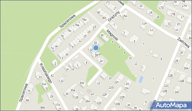 Marki, Grażyny, 26, mapa Marki