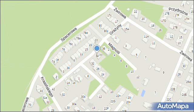 Marki, Grażyny, 34, mapa Marki