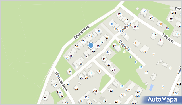 Marki, Grażyny, 9, mapa Marki