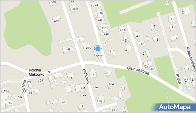 Marki, Grunwaldzka, 50, mapa Marki