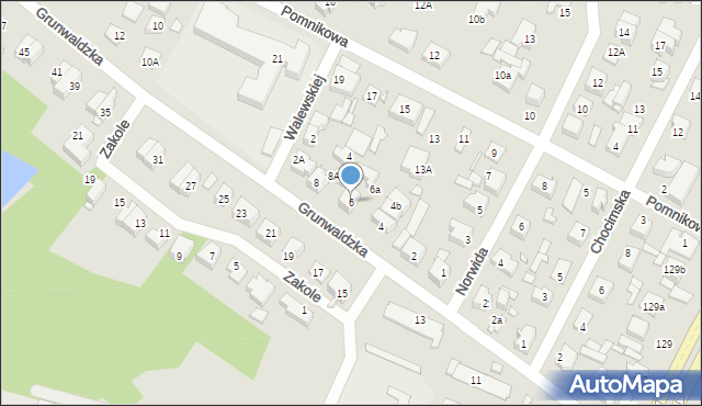 Marki, Grunwaldzka, 6, mapa Marki