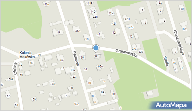 Marki, Grunwaldzka, 65, mapa Marki