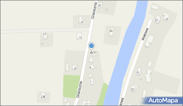Marzęcino, Graniczna, 8b, mapa Marzęcino
