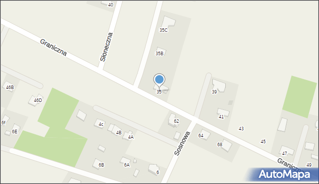 Masłów Pierwszy, Graniczna, 35, mapa Masłów Pierwszy