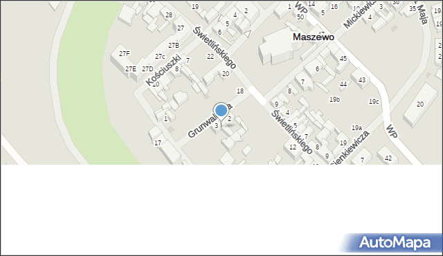 Maszewo, Grunwaldzka, 8, mapa Maszewo