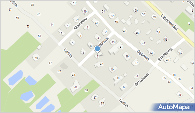 Maszewo Duże, Grabowa, 1, mapa Maszewo Duże