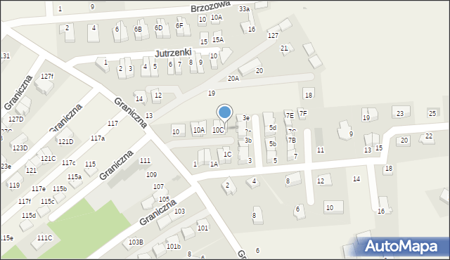 Michałowice, Graniczna, 10D, mapa Michałowice