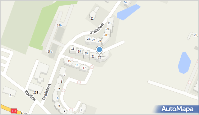 Mierzyn, Grafitowa, 22, mapa Mierzyn