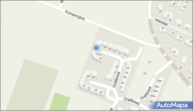 Mierzyn, Grafitowa, 35, mapa Mierzyn