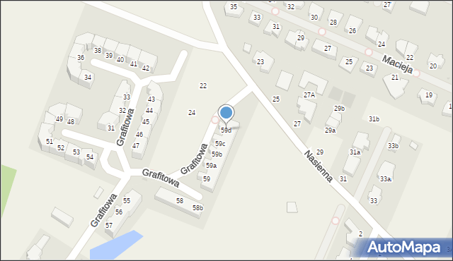 Mierzyn, Grafitowa, 59d, mapa Mierzyn