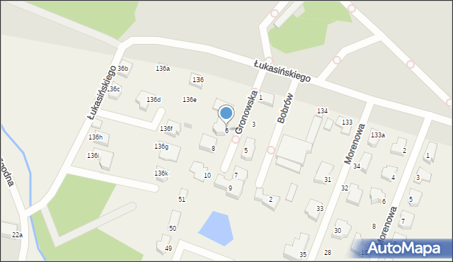 Mierzyn, Gronowska, 6, mapa Mierzyn