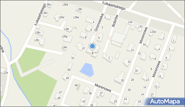 Mierzyn, Gronowska, 9, mapa Mierzyn