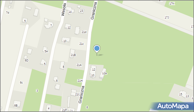 Mieszkowo, Graniczna, 14, mapa Mieszkowo