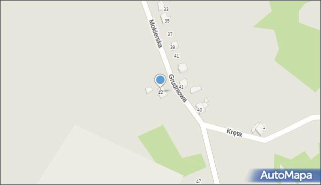 Mikołów, Grudniowa, 42, mapa Mikołów