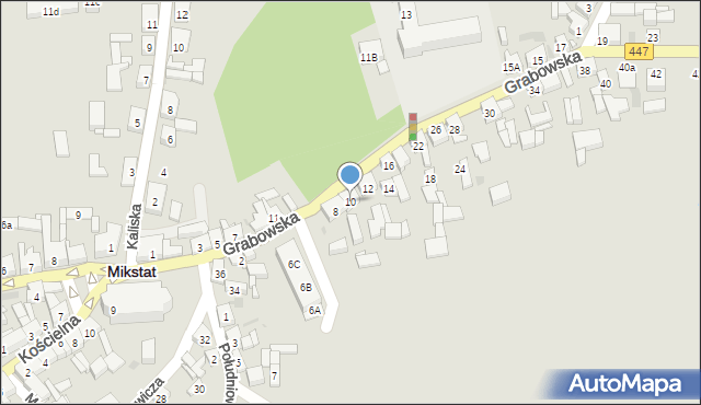 Mikstat, Grabowska, 10, mapa Mikstat