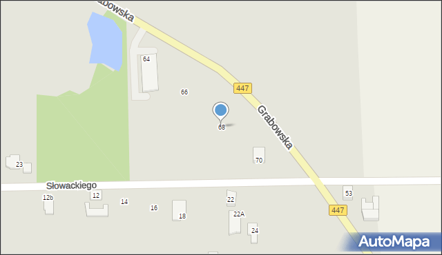 Mikstat, Grabowska, 68, mapa Mikstat