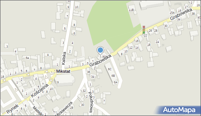 Mikstat, Grabowska, 9, mapa Mikstat