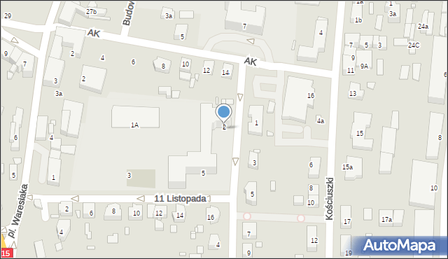 Milicz, Grota-Roweckiego Stefana, gen., 2, mapa Milicz