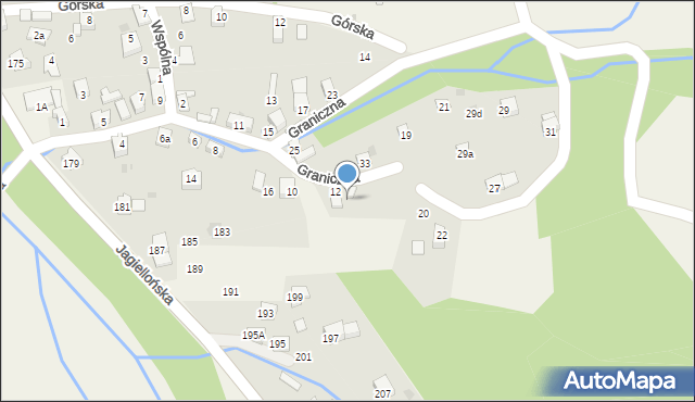 Milówka, Graniczna, 18, mapa Milówka