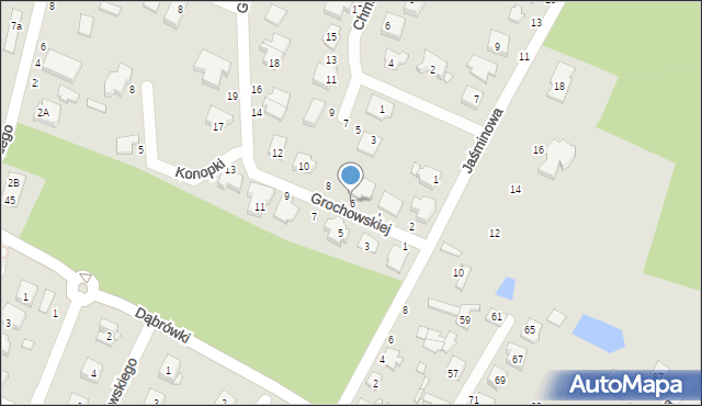 Mińsk Mazowiecki, Grochowskiej Marii, 6, mapa Mińsk Mazowiecki