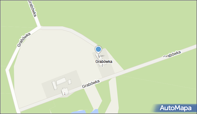 Miodary, Grabówka, 3, mapa Miodary