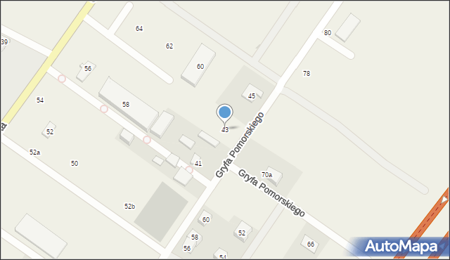 Miszewko, Gryfa Pomorskiego, 43, mapa Miszewko