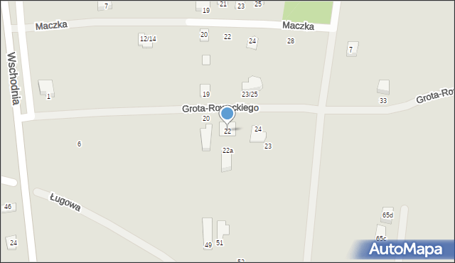 Mszczonów, Grota-Roweckiego Stefana, gen., 22, mapa Mszczonów