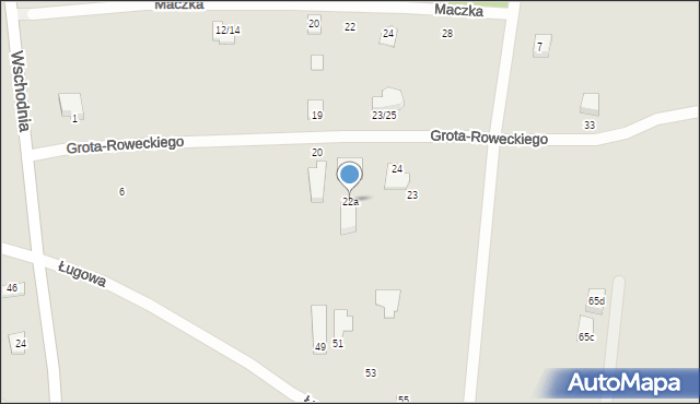Mszczonów, Grota-Roweckiego Stefana, gen., 22a, mapa Mszczonów