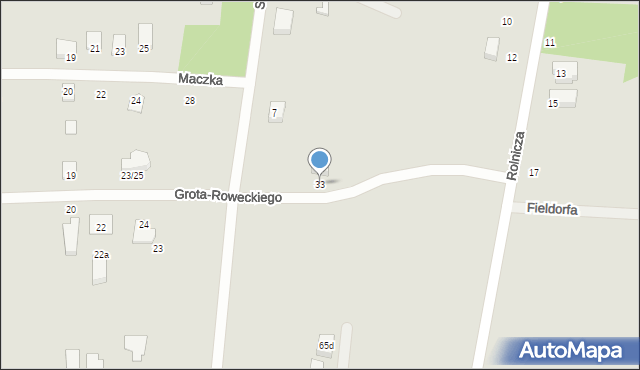 Mszczonów, Grota-Roweckiego Stefana, gen., 33, mapa Mszczonów